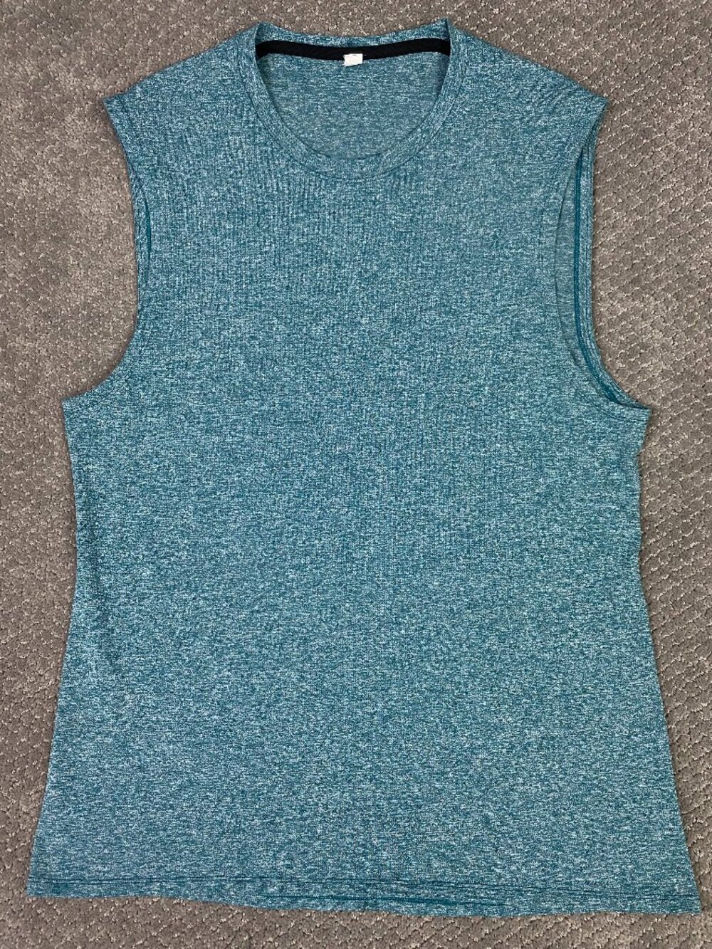 Lululemon Sleeveless Shirt Men's Large Teal Tank Top Training Gym Drysense Mesh